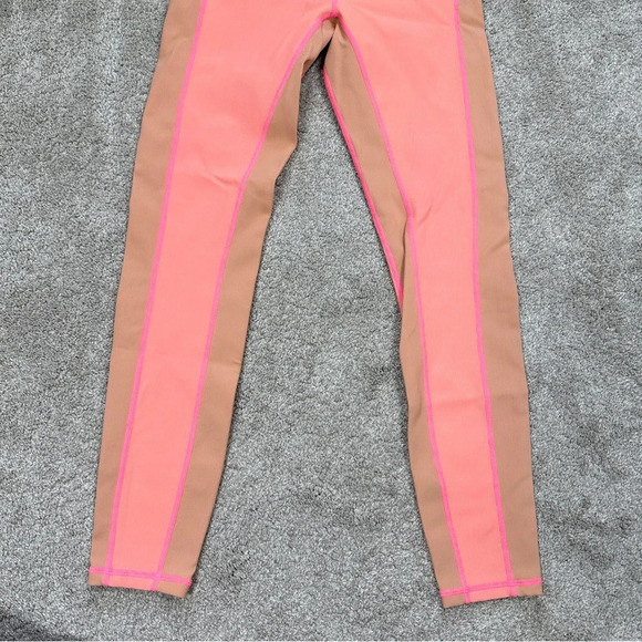 Wilo The Label Rib Contrast 7/8 Leggings Pink Peach Size S - Picture 4 of 14